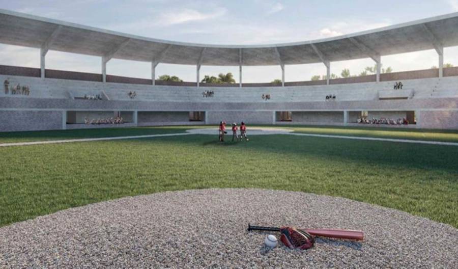 89 millones de pesos invierte Gobierno Federal en estadio de béisbol en Palenque, Chiapas