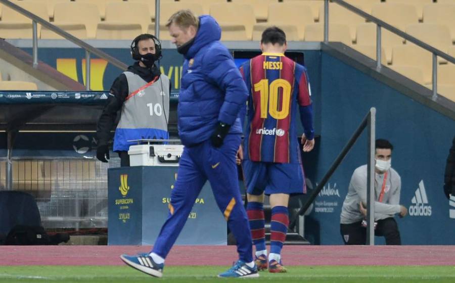 Lionel Messi es expulsado ante el Athletic de Bilbao