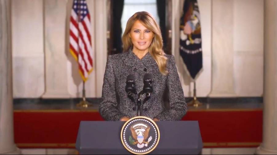 Se despide la primera dama de EEUU, Melania Trump