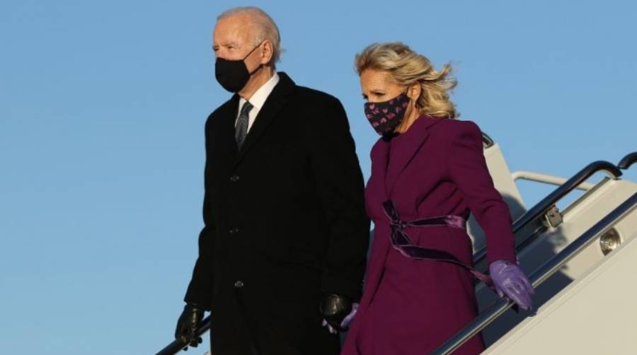 Joe Biden llega a Washington D.C.