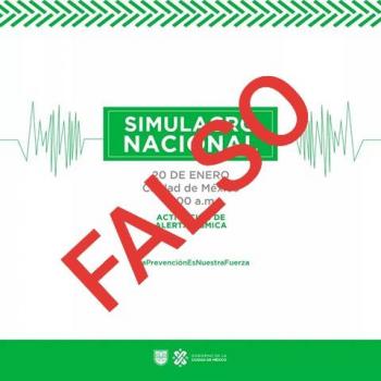 Protecci&oacute;n Civil desmiente supuesto simulacro del 20 de enero