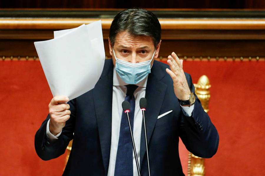 Giuseppe Conte renuncia como primer ministro de Italia