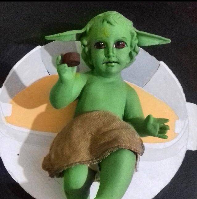 Previo al Día de la Candelaria, artista mexicano crea al Niño Dios Baby Yoda