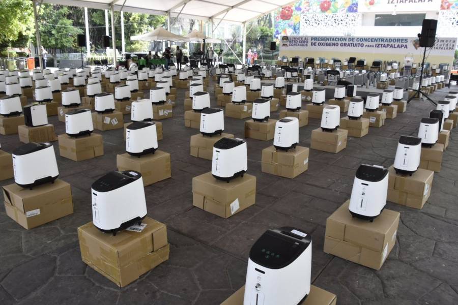 Iztapalapa pone 250 concentradores de oxígeno a disposición de pacientes COVID-19