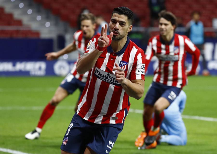 Atlético de Madrid se impone a Cádiz con doblete de Luis Suárez