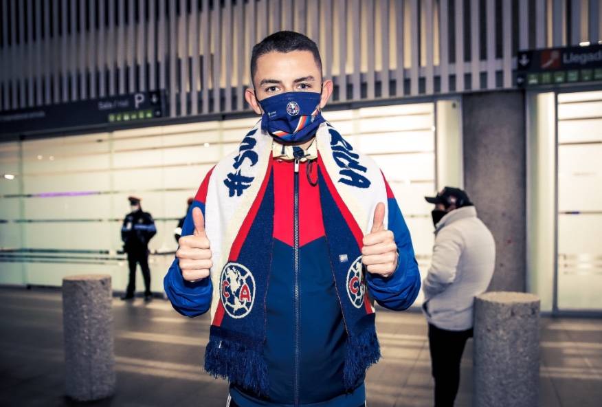 &Aacute;lvaro Fidalgo llega a M&eacute;xico para incorporarse al Am&eacute;rica