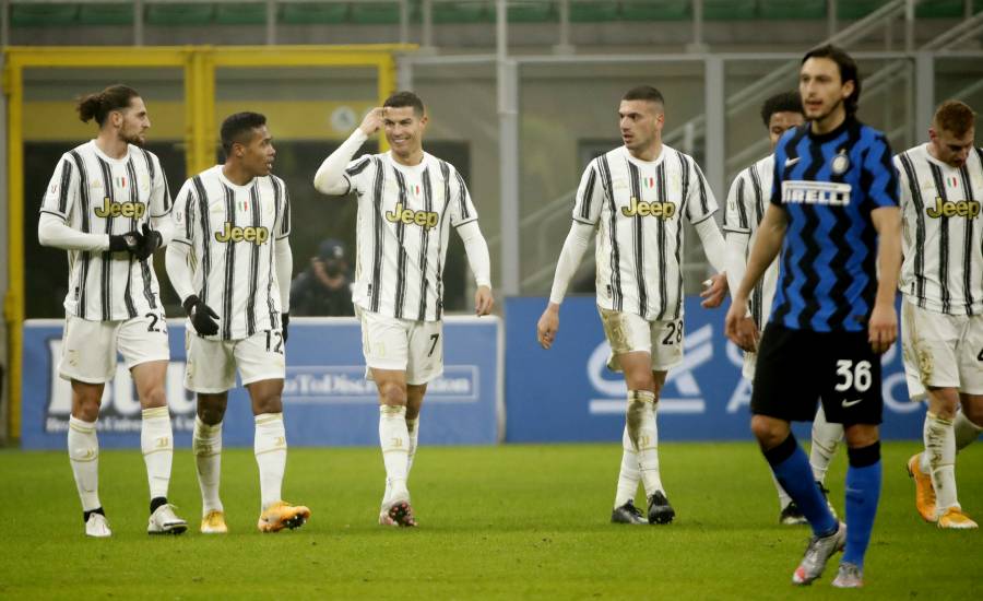 Juventus se lleva la semifinal de ida ante el Inter de Milán en la Copa de Italia