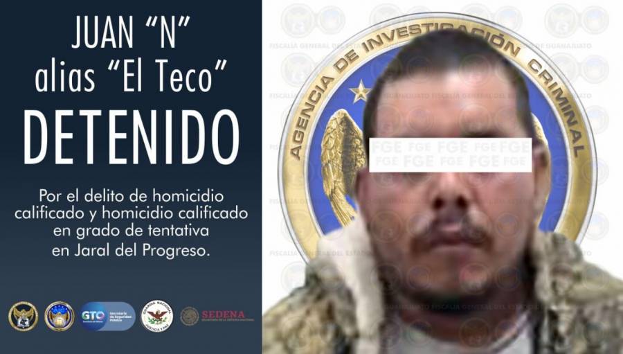 Capturan a Juan “N”, líder del Cártel Santa Rosa de Lima