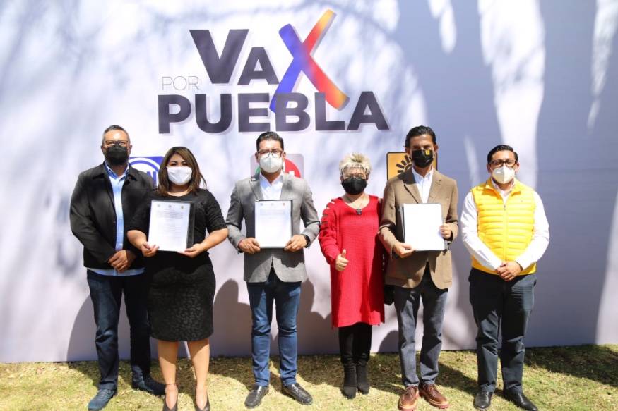 PAN, PRI y PRD confirman alianza en Puebla