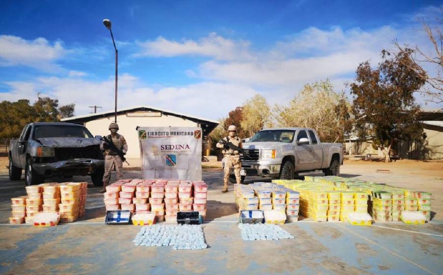 Sedena decomisa 2.4 toneladas de droga en Sonora, valuada en más de 900 mdp