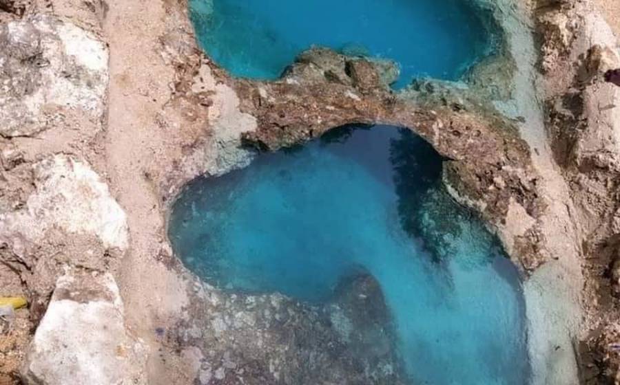 Jóvenes recrean cenote en casa de Yucatán