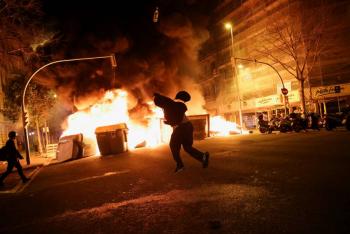 Protestas en Barcelona por Pablo  Has&eacute;l sala con ocho detenidos