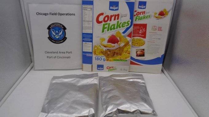 Cereal “glaseado” con cocaína, así buscaron traficar droga