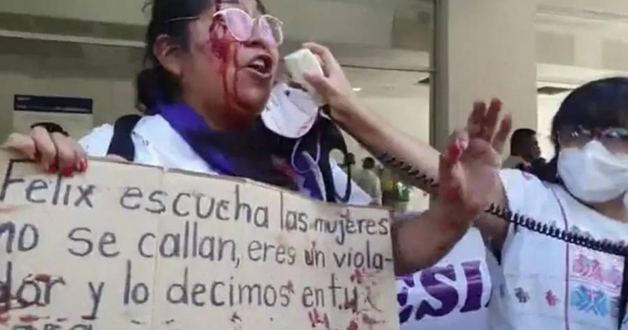 Agreden simpatizantes de F&eacute;lix Salgado a feministas en Iguala