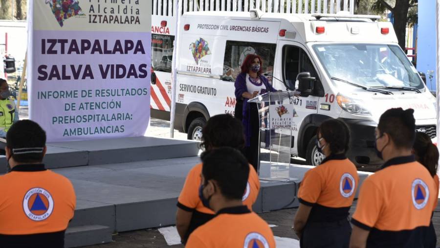 Brindan más de 18 mil atenciones pre hospitalarias ambulancias de Iztapalapa