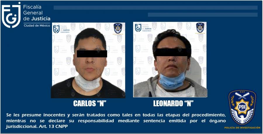 FGJ captura a sujetos señalados por robo y homicidio