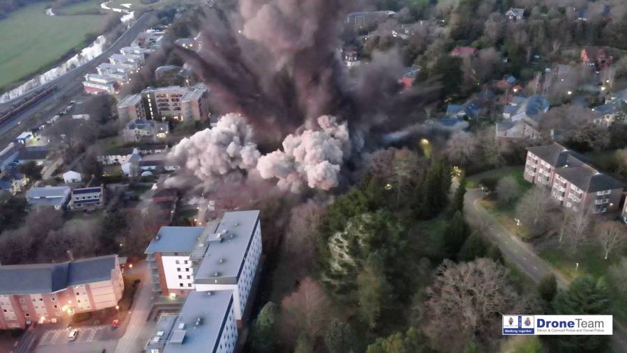 Video: Estalla bomba de la Segunda Guerra Mundial en Reino Unido