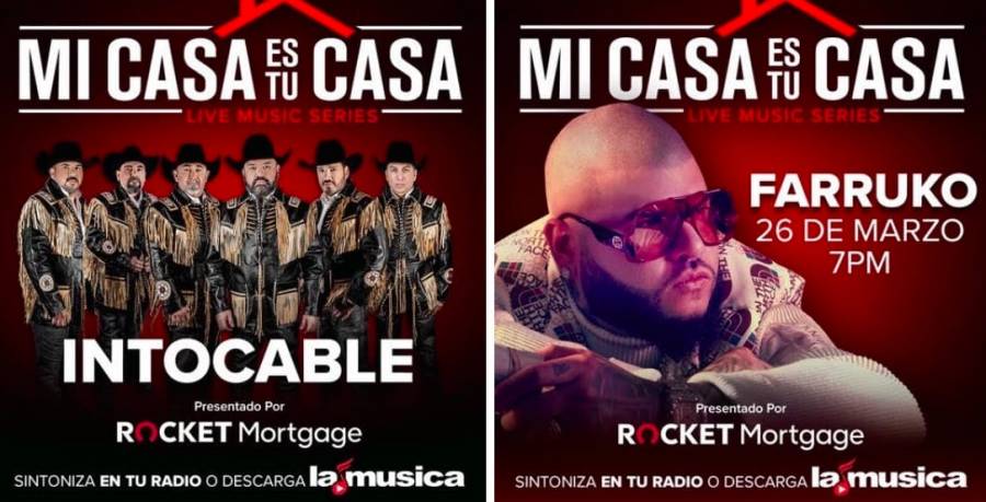 Farruko y Intocable invitados a “Mi Casa Es Tu Casa” el 26 de marzo