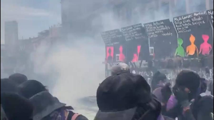 Por proteger el “Muro de la paz”, denuncian presunto uso de gas pimienta