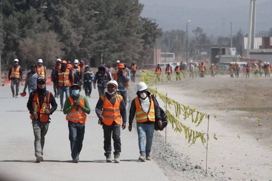 Evacuan zona de construcción en Santa Lucía por tolvanera