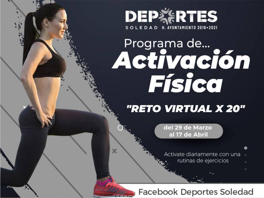 Municipio de Soledad invita a su reto virtual de activación física