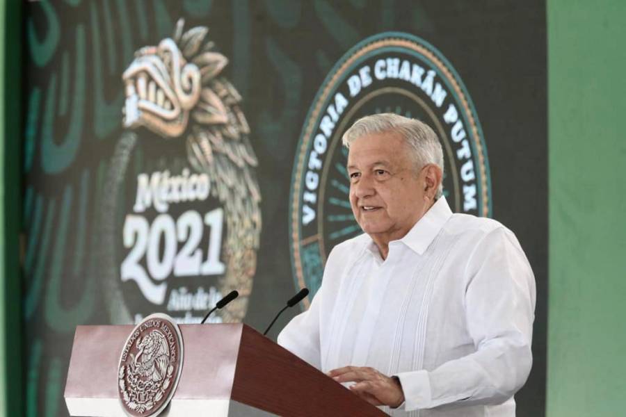 Destaca AMLO que en Campeche se registran 7 homicidios al mes