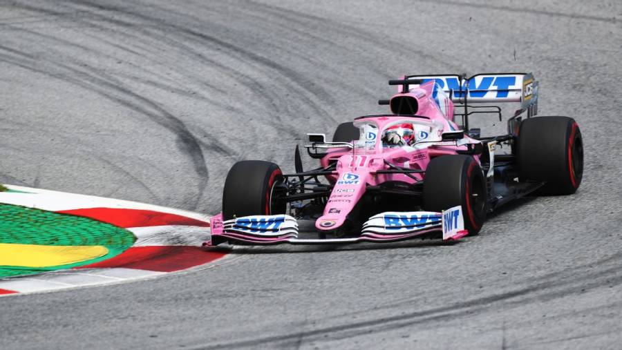 El piloto mexicano ‘Checo’ Pérez es sexto en los primeros libres