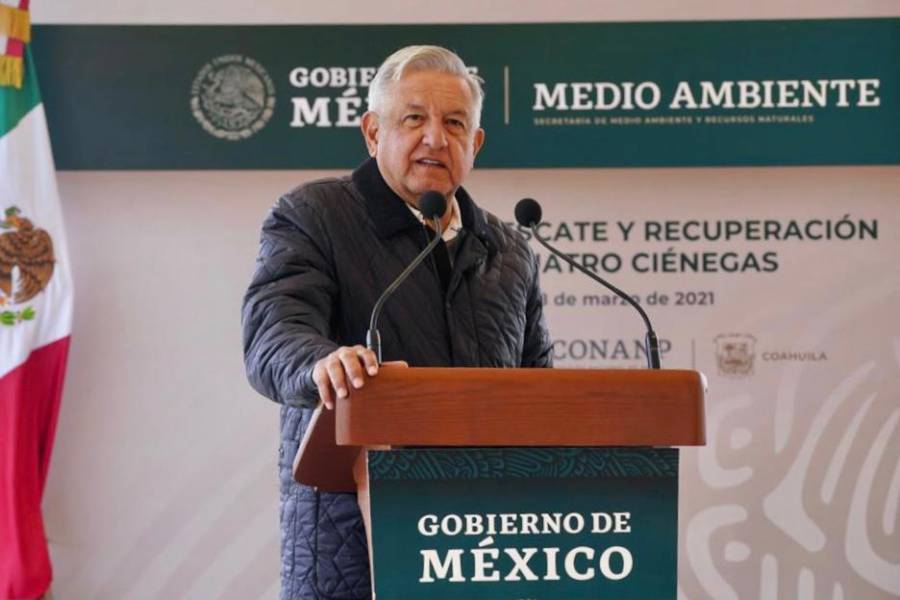 “Si no se cuida el agua, se tomar&aacute;n medidas en&eacute;rgicas”, advierte AMLO