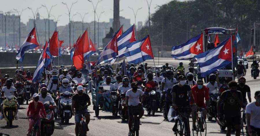 En Cuba se realiza caravana para manifestarse contra sanciones de EE.UU