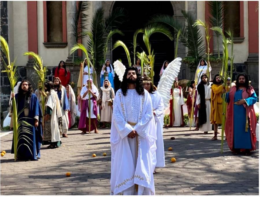 CON TRANQUILIDAD CONCLUYE ESCENIFICACIÓN DEL DOMINGO DE RAMOS