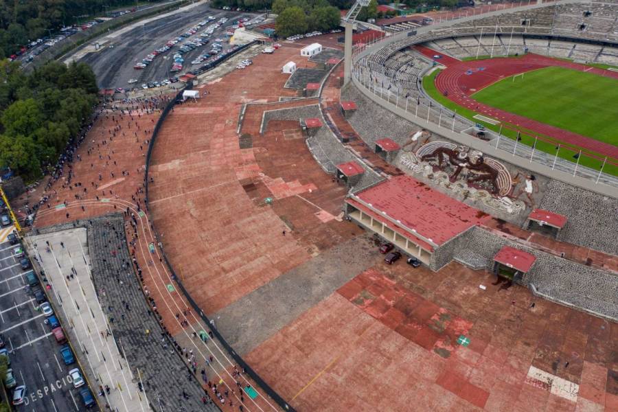 Estadio Olímpico Universitario, sede de vacunación contra COVID-19