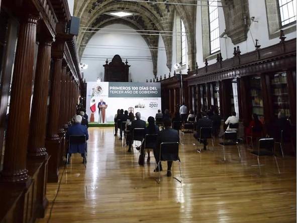 Para mediados de año, economía se habrá recuperado, asegura AMLO