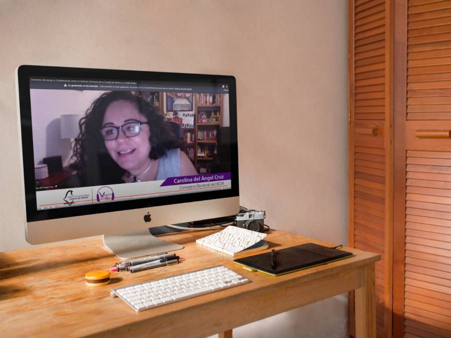 Firman un convenio el IECM y Violeta Radio