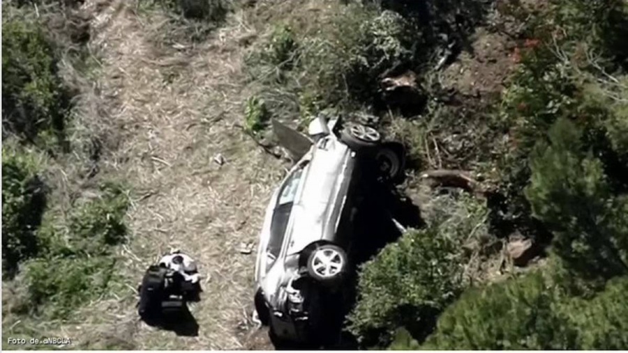 Tiger Woods condujo a una velocidad 