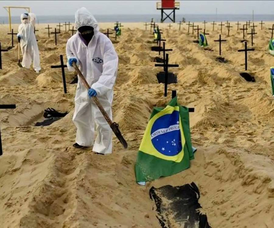 Registra Brasil 4 mil 249 muertes en 24 horas; nuevo récord