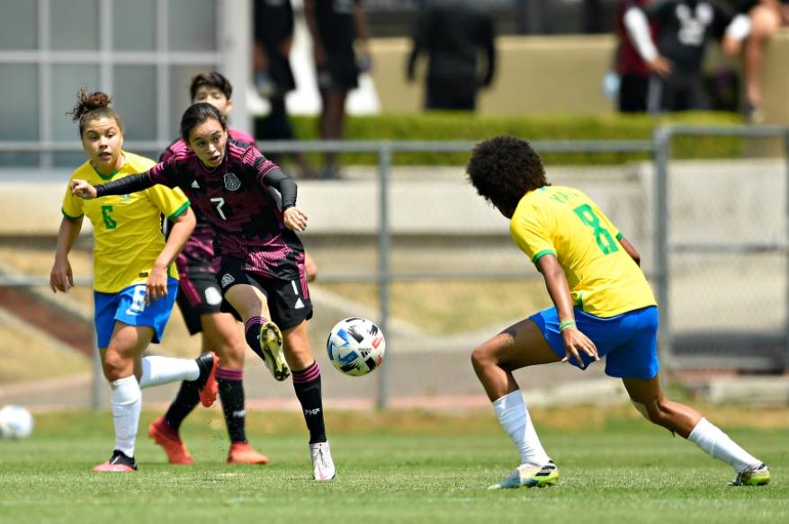Tri Femenil Sub-20, entrenado por Maribel Domínguez, cae en amistoso ante Brasil