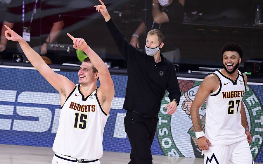 Despu&eacute;s de un remontaje, los Celtics vencen a los Nuggets