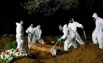 Supera Brasil promedio de 3 mil muertes por d&iacute;a debido a la Covid-19