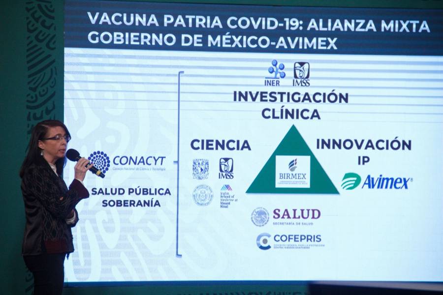 Reitera directora de CONACYT que vacuna Patria costaría menos de 855% que las extranjeras