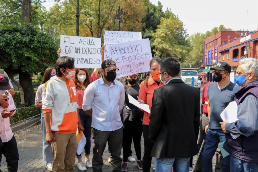 Movimiento Ciudadano acuerda alianza con vecinos para exigir abastecimiento de agua en Coyoac&aacute;n