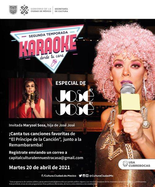 CDMX: Karaoke desde tu casa en honor a José José