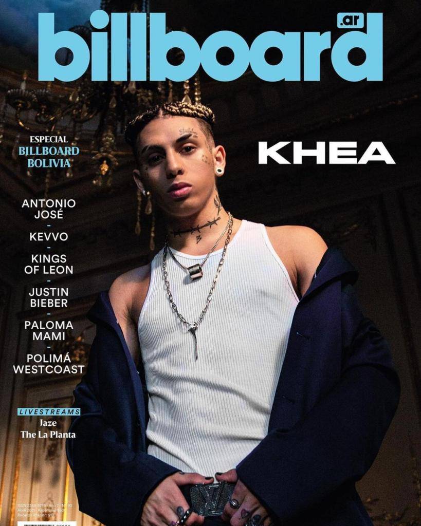 Khea, pionero del trap en Argentina, conquista portada en revista Billboard