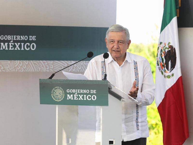 Obrador y Slim verificaron el avance de la construcción del Tren Maya
