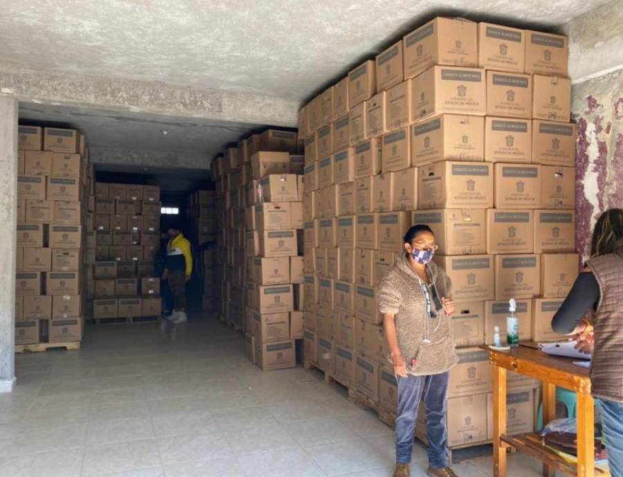 Por falta de medidas sanitarias, clausuran bodega en Metepec donde se repartían despensas