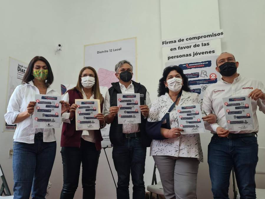 Aspirantes de Morena a diputados, presentan agenda en favor de animales y jóvenes en la CDMX