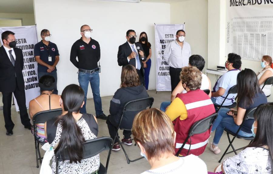 Mercados en Miguel Hidalgo reciben capacitación en materia de Protección de Civil