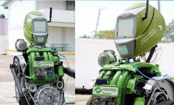 Crean alumnos del Conalep robot que facilita protocolos sanitarios para el regreso a las aulas