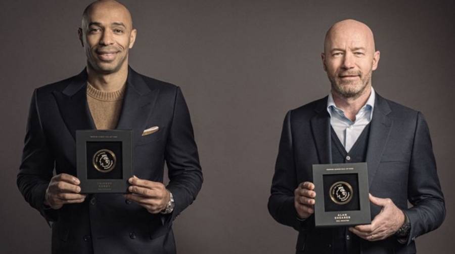 Shearer y Henry, primeros elegidos en el “Hall of Fame” de la Premier League