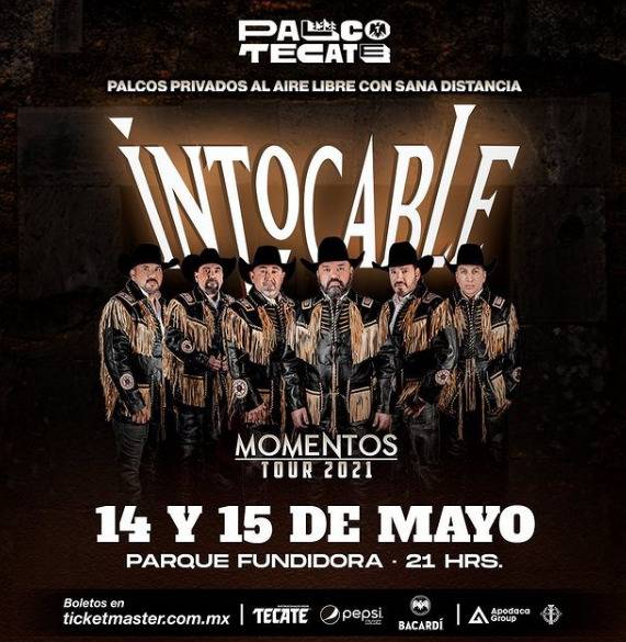 El primer concierto presencial del Grupo Intocable