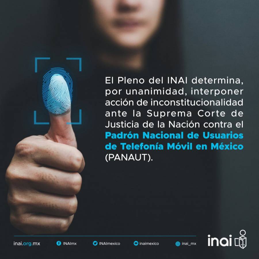 Falso que la decisi&oacute;n de impugnar reforma a LFTyR obedezca a intereses de telef&oacute;nicas: INAI